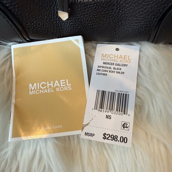 Michael Kors Black Leather Bucket Bag - Picture 4 of 16